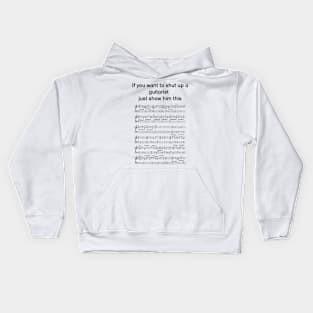 If you want to shut up a guitarist just show this. Kids Hoodie